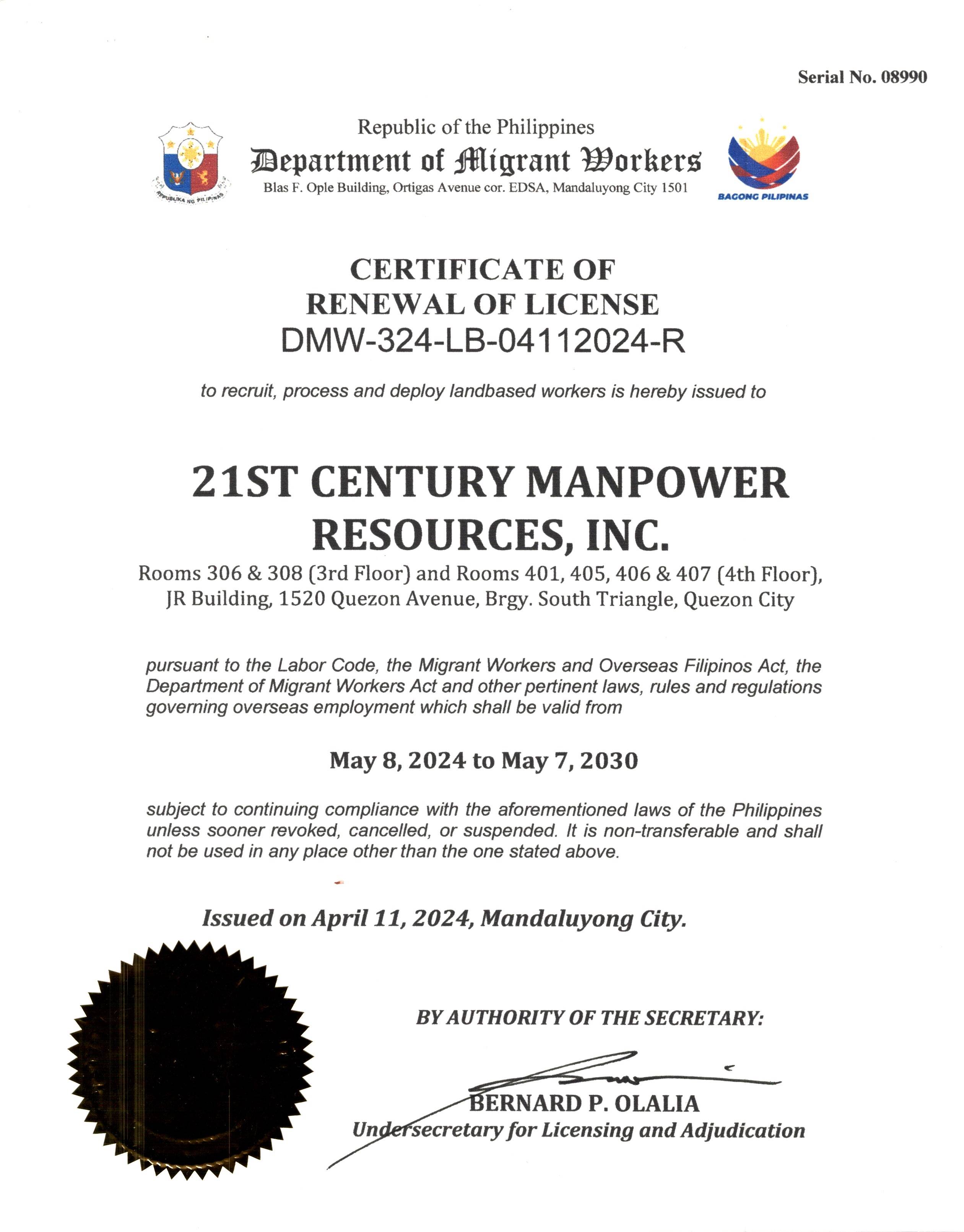 DMW License